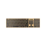 Genius SlimStar 7250BT Copilot Wireless Bluetooth Business Keyboard Pine Wood HU 31320004404