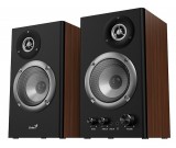 Genius SP-HF  1200B, 2.0, 36 W, Jack 3,5 mm, Fekete-Barna, Asztali hangszóró
