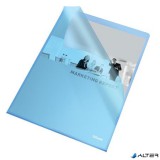 Genotherm, "L", A4, 105 mikron, narancsos felület, ESSELTE "Standard", kék