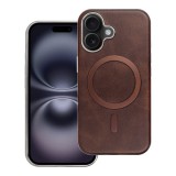 Gentleman iPhone 13 MagSafe kompatibilis ECO bőr tok, kameravédő peremmel, barna