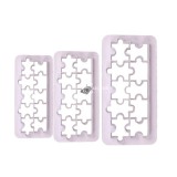 Geometriai tortadíszítő forma készlet - Rombusz alakú (3 darabos)