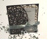 Geometrikus lézervágott esküvői meghívó