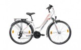 Gepida Alboin 200 női trekking kerékpár 52 cm Fehér-Piros