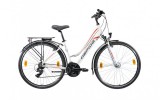 Gepida Alboin 200 női trekking kerékpár 52 cm Fehér-Piros