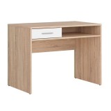 GERBOR Nepo 007 - egyfiókos íróasztal (sonoma tölgy/fehér) BIU1S