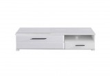 GERBOR VUSHER 002 - Tv-szekrény, balos (fehér/fényes fehér) RTV1D1SL