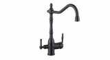 GetWell Heron, 2 karos, 3 utas Konyhai csap víztisztítókhoz Olaj Fekete színben