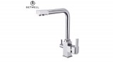 GetWell Simple-S, két karos, 3 utas Konyhai Csap Víztisztítókhoz Nikkel színben