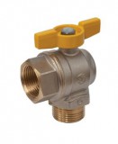 Giacomini 1˝  R780GB  sarok golyóscsap fix-KB, T-fogantyús, gázra