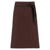 Giblor's MATERA - BARNA SZÍNŰ derekas kötény zsebbel