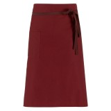 Giblor's MATERA - BORDÓ SZÍNŰ derekas kötény zsebbel