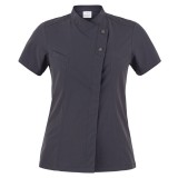 Giblor's MEGAN - SZUPERVÉKONY SÖTÉT SZÜRKE NŐI RÖVID UJJÚ SZAKÁCSKABÁT