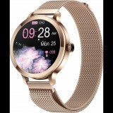 Giewont Veltori VT340-1 Női Okosóra Arany Fémszíjjal és Rózsaszín Szilikon Pánttal (VT340-1)