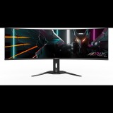 GIGABYTE AORUS CO49DQ számítógép monitor 124,5 cm (49") 5120 x 1440 pixelek DQHD OLED Fekete (AORUS CO49DQ-EK)