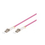 Gigalight optikai patch kábel 4xLC Duplex 10m - Rózsaszín (LCU-LCU-OM4-10M-D)