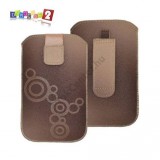 GIGAmaster Gigapack DEKOCASE tok álló (körmintás, kihúzható tépőzár, övre fűzhető) L méret TÜRKIZ G27391