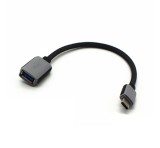 Gigapack Adapter kábel (usb aljzat - type-c, otg, adatátvitel és töltés, 20cm) fekete gp-104068