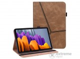 Gigapack aktiv flip, bőr hatású álló tok Samsung Galaxy Tab S7 WIFI (SM-T870) készülékhez, barna