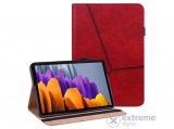 Gigapack aktiv flip, bőr hatású álló tok Samsung Galaxy Tab S7 WIFI (SM-T870) készülékhez, piros