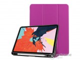 Gigapack álló, bőr hatású aktív flip tok Apple iPad Air 2020 (Air 4) készülékhez, lila