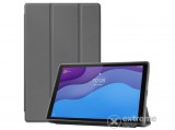 Gigapack álló, bőr hatású aktív flip tok Lenovo Tab M10 HD (TB-X306F) készülékhez, szürke