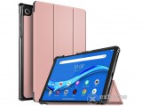 Gigapack álló, bőr hatású aktív flip tok Lenovo Tab M10 Plus (TB-X606F) készülékhez, rozéarany