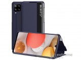Gigapack álló, bőr hatású aktív flip tok Samsung Galaxy A42 5G (SM-A425F) készülékhez, sötétkék