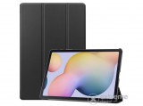 Gigapack álló, bőr hatású aktív flip tok Samsung Galaxy Tab S7 Plus LTE 5G (SM-T976) készülékhez, fekete