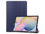 Gigapack álló, bőr hatású aktív flip tok Samsung Galaxy Tab S7 Plus LTE 5G (SM-T976) készülékhez, sötétkék