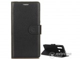 Gigapack álló bőr hatású flip oldalra nyíló tok Huawei P30 Lite (Nova 4e) készülékhez, fekete