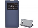 Gigapack álló bőr hatású flip oldalra nyíló tok Samsung Galaxy S10 (SM-G973) készülékhez, sötétkék