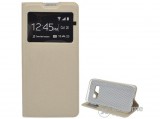 Gigapack álló bőr hatású flip oldalra nyíló tok Samsung Galaxy S10e (SM-G970) készülékhez, arany