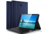 Gigapack álló bőr hatású flip oldalra nyíló tok Samsung Galaxy Tab A 10.5 LTE SM-T595 készülékhez, sötétkék
