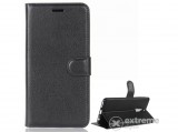 Gigapack álló, bőr hatású flip tok Huawei Mate 10 Lite készülékhez, fekete