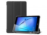 Gigapack álló, bőr hatású flip tok Huawei MatePad T8 LTE készülékhez, fekete