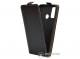 Gigapack álló, bőr hatású flip tok Huawei P Smart (2020) készülékhez, fekete