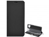 Gigapack álló, bőr hatású flip tok Huawei P40 Lite 4G készülékhez, fekete
