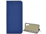 Gigapack álló, bőr hatású flip tok Huawei P40 Lite 5G/Nova 7 SE készülékhez, sötétkék, rombusz mintás