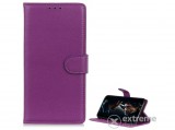 Gigapack álló, bőr hatású flip tok Huawei P40 Lite E készülékhez, lila