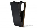 Gigapack álló, bőr hatású flip tok Huawei P40 Pro 5G készülékhez, fekete