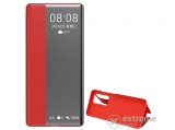 Gigapack álló, bőr hatású flip tok Huawei P40 Pro 5G készülékhez, piros