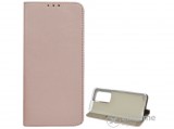 Gigapack álló, bőr hatású flip tok Huawei P40 Pro 5G készülékhez, rozéarany