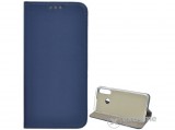 Gigapack álló, bőr hatású, flip tok Huawei Y6p készülékhez, sötétkék