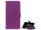 Gigapack álló, bőr hatású flip tok LG K42 készülékhez, lila