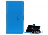 Gigapack álló, bőr hatású flip tok LG K42 készülékhez, világoskék