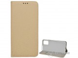 Gigapack álló bőr hatású flip tok LG K52 készülékhez, rombusz mintás, arany
