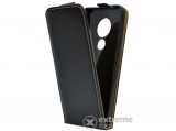 Gigapack álló, bőr hatású, flip tok Nokia 6.2 készülékhez, fekete