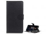 Gigapack álló, bőr hatású flip tok OnePlus 8 Pro 5G készülékhez, fekete