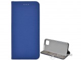 Gigapack álló, bőr hatású flip tok Oppo Reno4 Z 5G készülékhez, sötétkék, rombusz mintás