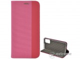 Gigapack álló, bőr hatású flip tok Samsung Galaxy A32 4G (SM-A325) készülékhez, rózsaszín, textil mintás